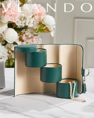 Layered Travel Jewelry Case – Elegant Storage, Always Ready to Shine