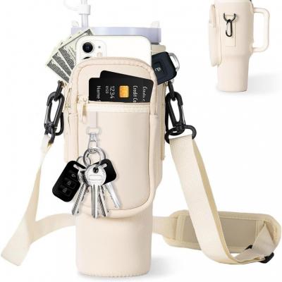 40oz Waterproof Pockets Insulated/Cold Bottle Shoulder Bag